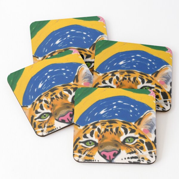 Item preview, Brazilian Jaguar Pride Illustration designed and sold by Ahera.