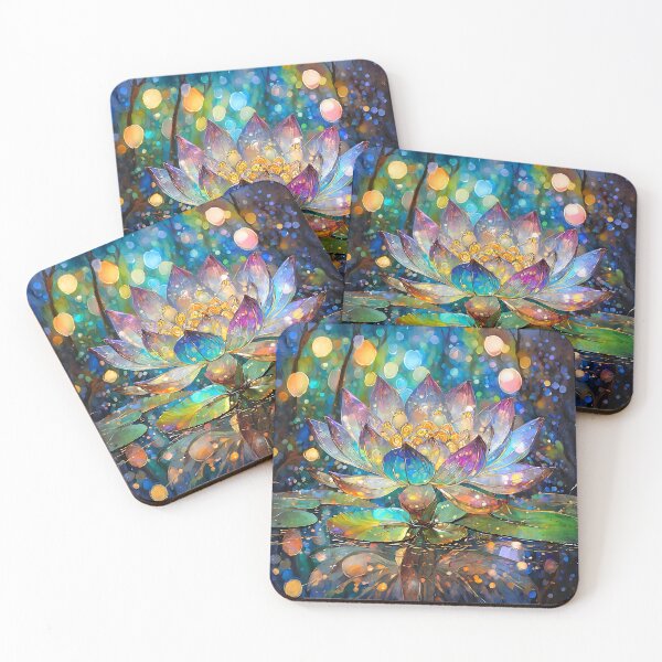 Item preview, Illuminated Lotus Flower Sunrise designed and sold by Lee Hiller Designs.