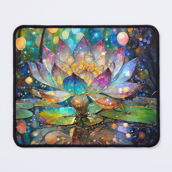 Item preview, Illuminated Lotus Flower Sunrise designed and sold by Lee Hiller Designs.