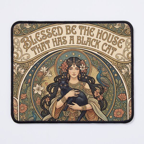 Item preview, Blessed Be The House That Has Black Cats designed and sold by graficsfx.