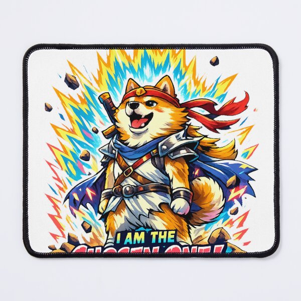 Item preview, Delulu Chosen One Shiba Inu Sticker – Legendary Warrior Meme Anime Dog designed and sold by kawaii animal store (in Japan).