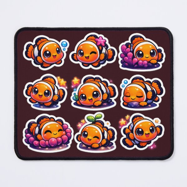 Item preview, kawaii clownfish sticker designed and sold by KrishAuraa.