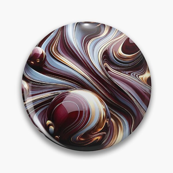 Item preview, Crimson and Liquid Gold Fluid Abstract designed and sold by CustomHDman.