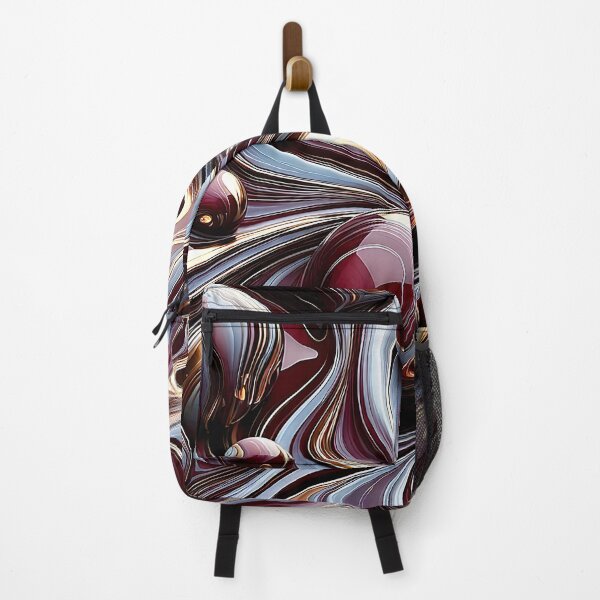 Item preview, Crimson and Liquid Gold Fluid Abstract designed and sold by CustomHDman.