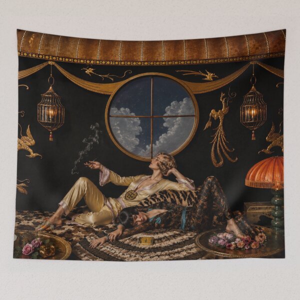 Item preview, La Paresse (Laziness)  - Art Deco Art Nouveau Lounge for Vintage Decor Lovers designed and sold by RickE.