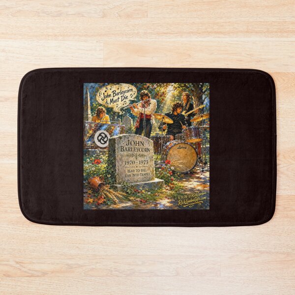 Item preview, John Barleycorn Must Die… Again — Classic Rock Cemetery Parody designed and sold by Rick London Gifts.