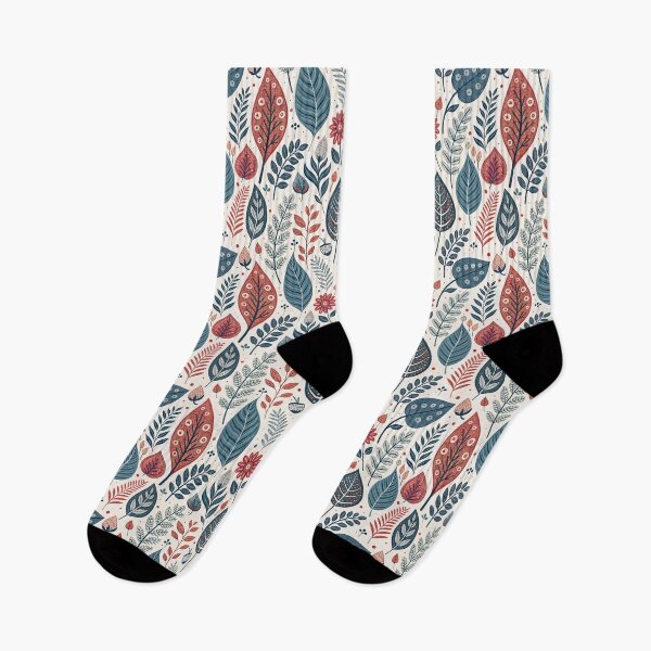 Item preview, Nordic Summer Leaves Folk Symbols designed and sold by Shuga-Design.
