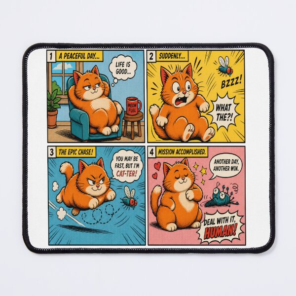 Item preview, Cat Comic Mug designed and sold by HomeyDay.