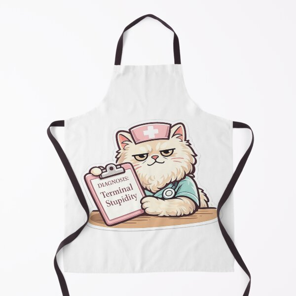 Item preview, Grumpy Nurse Cat Funny Sarcastic Medical Gift designed and sold by Gentlestate.