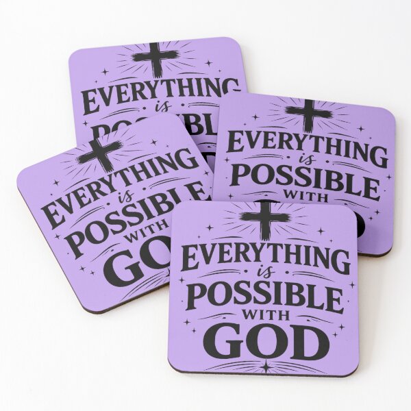 Item preview, Everything Is Possible With God Christian Design designed and sold by Jesusloverbrand.