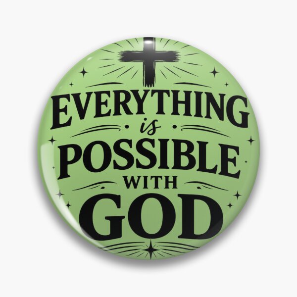 Item preview, Everything Is Possible With God Christian Design designed and sold by Jesusloverbrand.