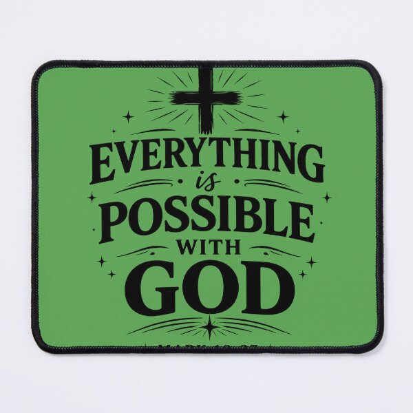 Item preview, Everything Is Possible With God Christian Design designed and sold by Jesusloverbrand.