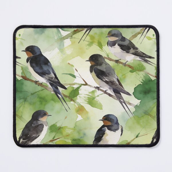 Item preview, Luxury Gold Foil Swallow Pattern designed and sold by wissal.studio.