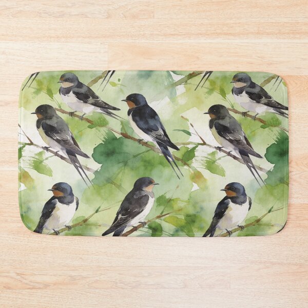 Item preview, Luxury Gold Foil Swallow Pattern designed and sold by wissal.studio.