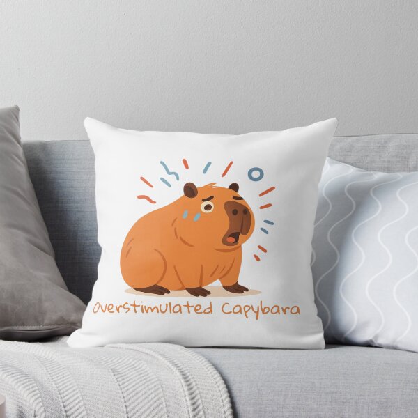Item preview, Overstimulated Capybara Funny ADHD Sensory Overload designed and sold by MyBrainToday.