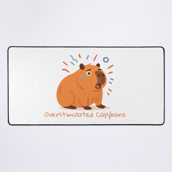 Item preview, Overstimulated Capybara Funny ADHD Sensory Overload designed and sold by MyBrainToday.
