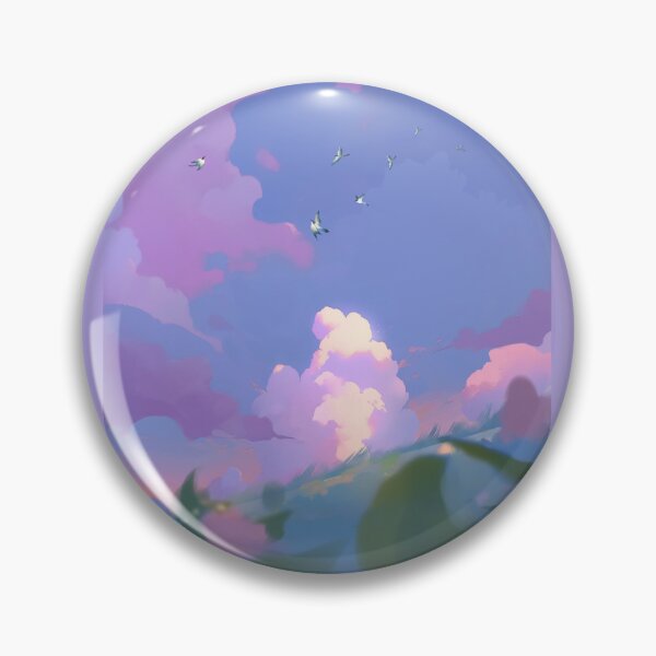 Item preview, Dreamy Anime Sky Clouds Aesthetic Fine Landscape designed and sold by Rehnair.