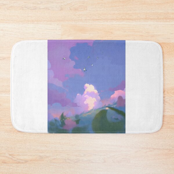 Item preview, Dreamy Anime Sky Clouds Aesthetic Fine Landscape designed and sold by Rehnair.