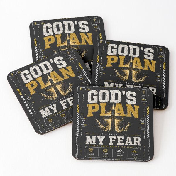 Item preview, GOD'S PLAN OVER MY FEAR | CHRISTIAN FAITH STREETWEAR designed and sold by LowBatteryStudio ⭐.