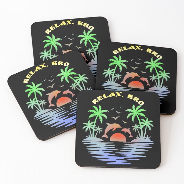 Item preview, Dolphin Sunset Beach Shirt – Tropical Vacation Graphic Tee Relax Bro Design designed and sold by VikArtStudio.