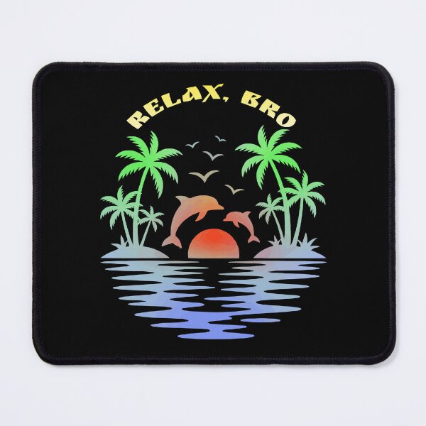Item preview, Dolphin Sunset Beach Shirt – Tropical Vacation Graphic Tee Relax Bro Design designed and sold by VikArtStudio.