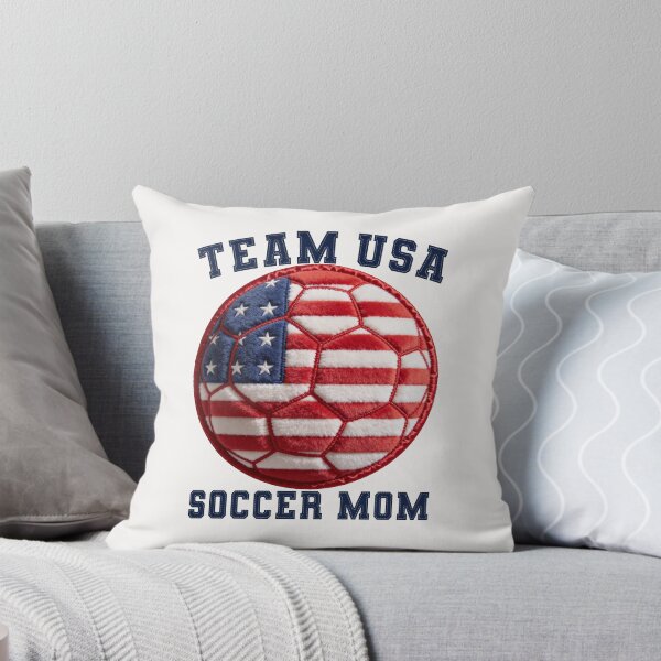 Item preview, Team USA Soccer Mom Gear - Plush Ball Varsity Felt Patch designed and sold by thelexiverse.