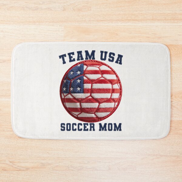 Item preview, Team USA Soccer Mom Gear - Plush Ball Varsity Felt Patch designed and sold by thelexiverse.