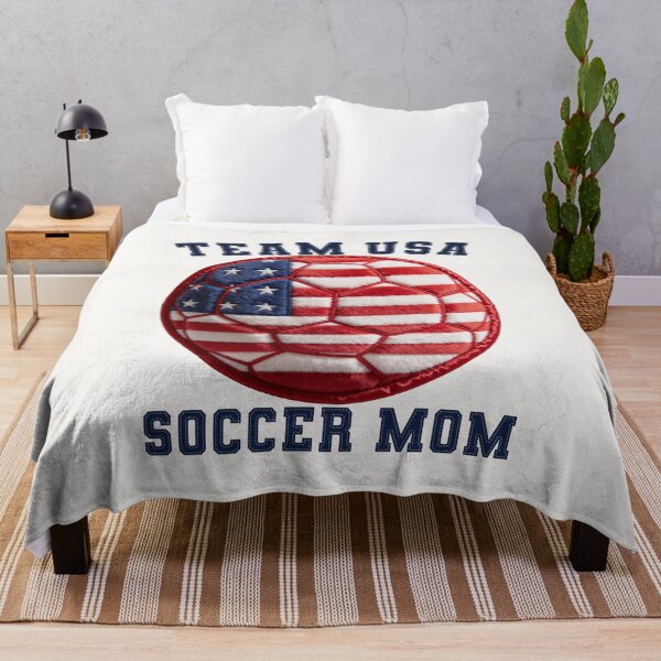 Item preview, Team USA Soccer Mom Gear - Plush Ball Varsity Felt Patch designed and sold by thelexiverse.