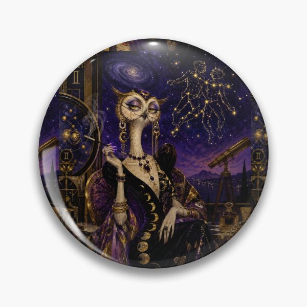 Item preview, Madame Hibou Gemini - The Twin Astrologer. designed and sold by Natalia-Vlad.
