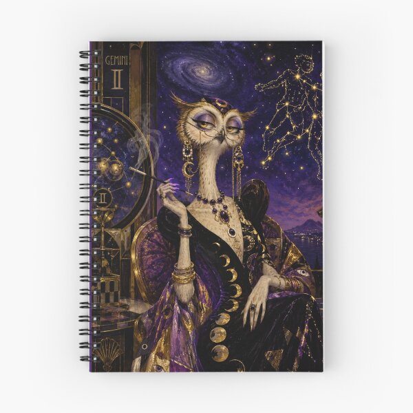 Item preview, Madame Hibou Gemini - The Twin Astrologer. designed and sold by Natalia-Vlad.