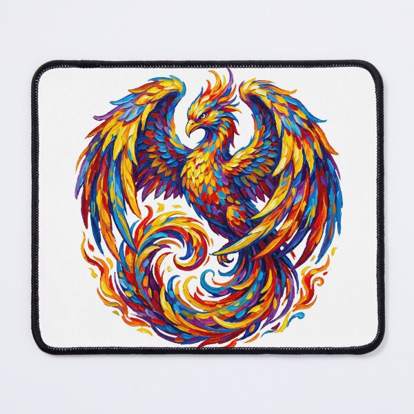 Item preview, Majestic Phoenix Rising Vibrant Celestial Mandala designed and sold by TeeARTHY.