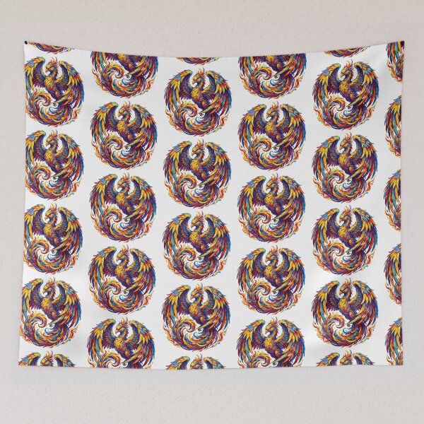 Item preview, Majestic Phoenix Rising Vibrant Celestial Mandala designed and sold by TeeARTHY.