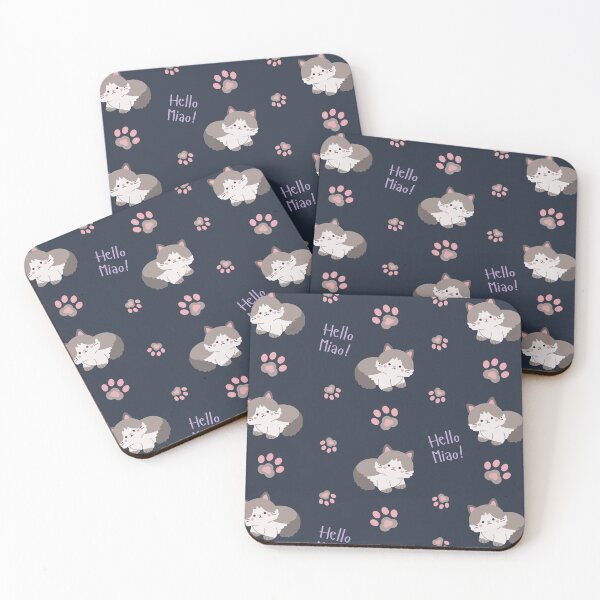 Item preview, Cute Kawaii Cat Paw Seamless Pattern Design designed and sold by NadDot.