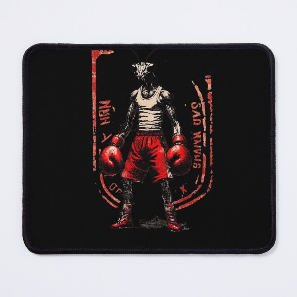 Item preview, Mantis Champion – Vintage Boxing Warrior Illustration designed and sold by PrismPulseApp.