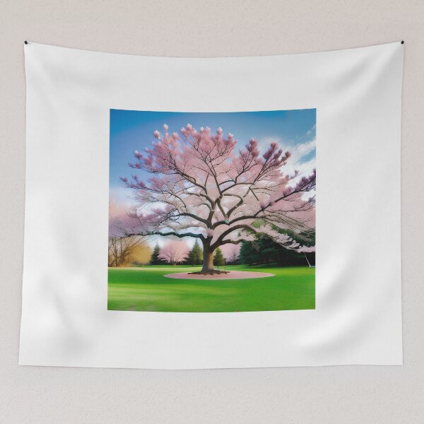 Item preview, Majesty of Spring – Blooming Cherry Blossom Tree designed and sold by UmSkelig834.