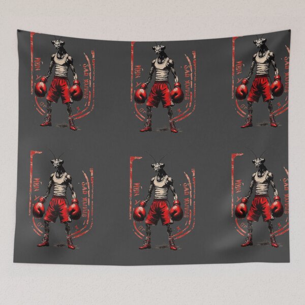 Item preview, Mantis Champion – Vintage Boxing Warrior Illustration designed and sold by PrismPulseApp.