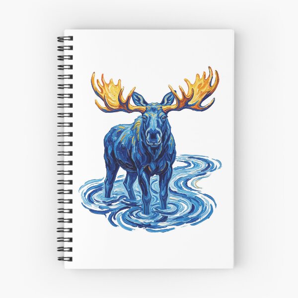 Item preview, Majestic Blue Moose Wading  designed and sold by TeeARTHY.
