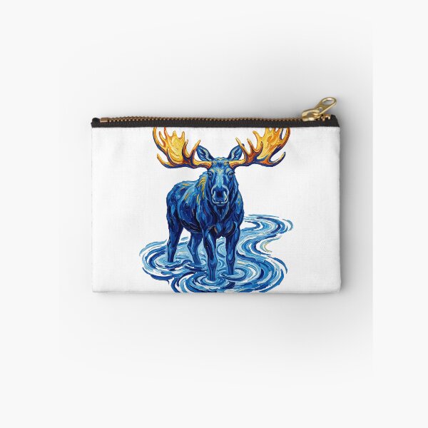 Item preview, Majestic Blue Moose Wading  designed and sold by TeeARTHY.