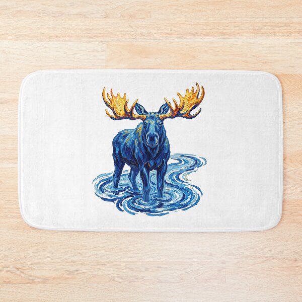 Item preview, Majestic Blue Moose Wading  designed and sold by TeeARTHY.