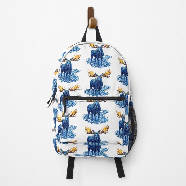Item preview, Majestic Blue Moose Wading  designed and sold by TeeARTHY.