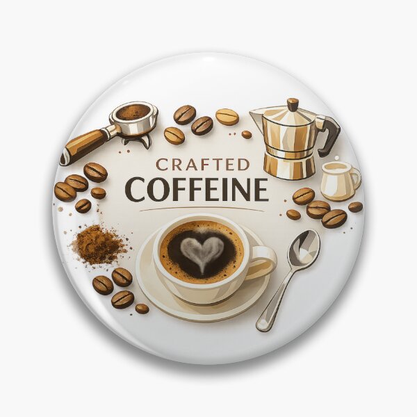 Item preview, Crafted Caffeine Aesthetic Coffee Art designed and sold by MIArt Studio.