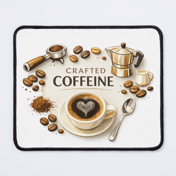 Item preview, Crafted Caffeine Aesthetic Coffee Art designed and sold by MIArt Studio.