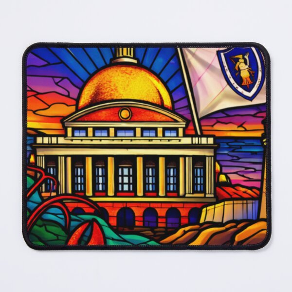 Item preview, Massachusetts Stained Glass Look Boston Provincetown designed and sold by DESTINATIONS DECAL DOS.