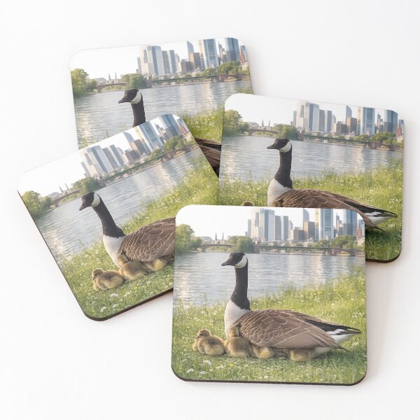 Item preview, Bird caring for its offspring in Frankfurt designed and sold by Hookesmode.