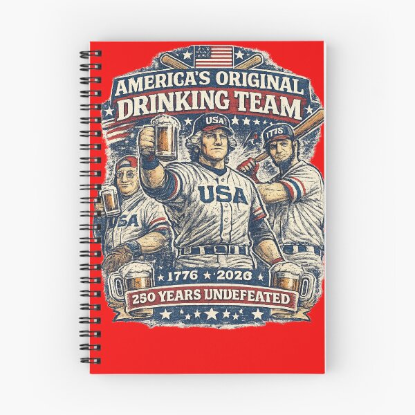 Item preview, America's Original Drinking Team Shirt | 250 Years Undefeated Patriotic Baseball Tee designed and sold by Laughprints.