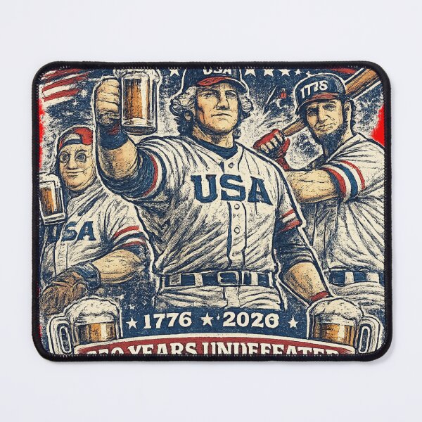 Item preview, America's Original Drinking Team Shirt | 250 Years Undefeated Patriotic Baseball Tee designed and sold by Laughprints.