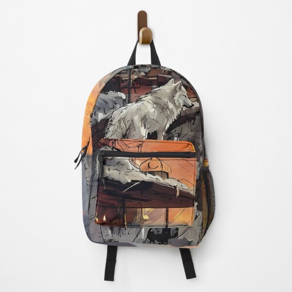 Item preview, Lone Wolf Living - Modern Mountain Lounge Art designed and sold by Modern Nest Art.