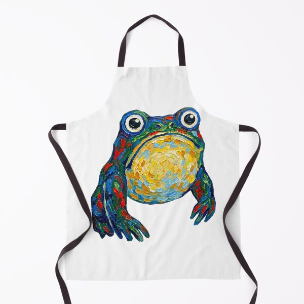 Item preview, Colorful Painted Grumpy frog  designed and sold by TeeARTHY.