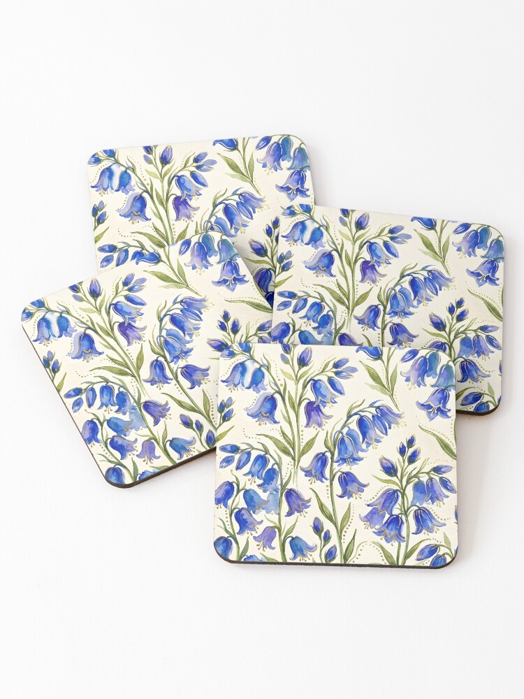 Thumbnail 1 of 5, Coasters (Set of 4), Bluebell designed and sold by GraphicsClub.