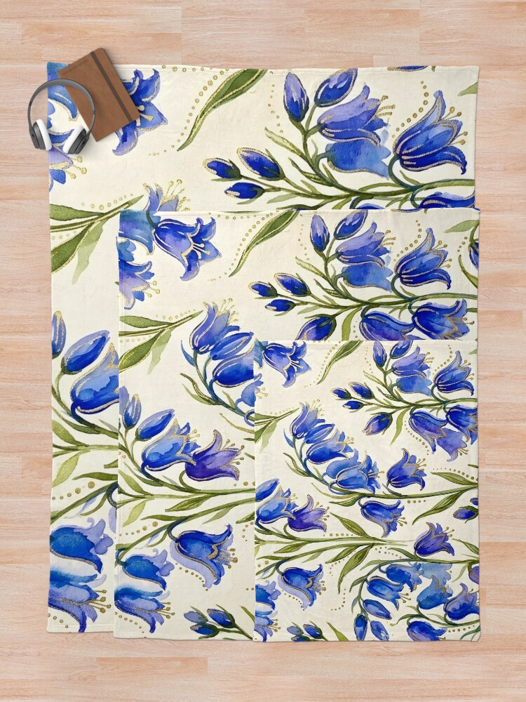 Thumbnail 5 of 6, Throw Blanket, Bluebell designed and sold by GraphicsClub.
